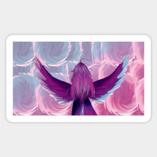 Cotton Candy Angel Sticker